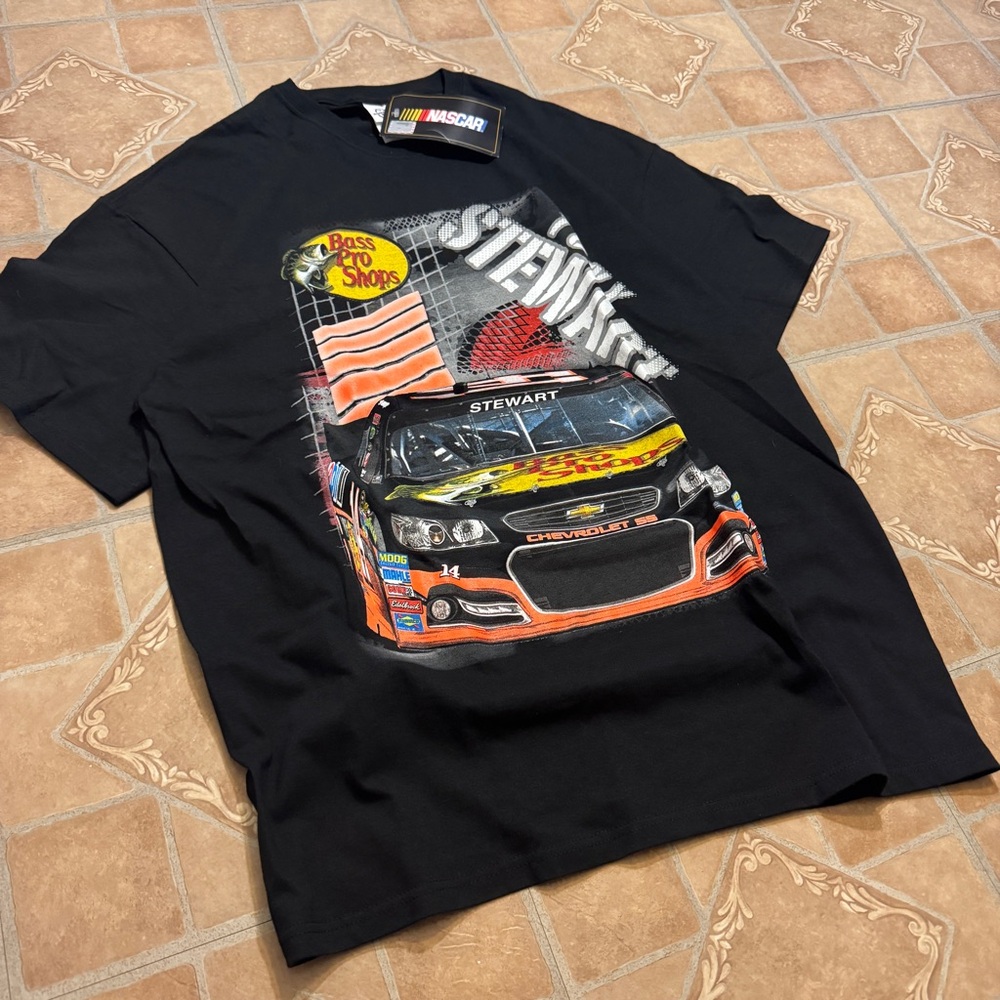 NASCAR Tony Stewart #14 Bass Pro Shops T-Shirt - Size 2XL - NWT Deadstock